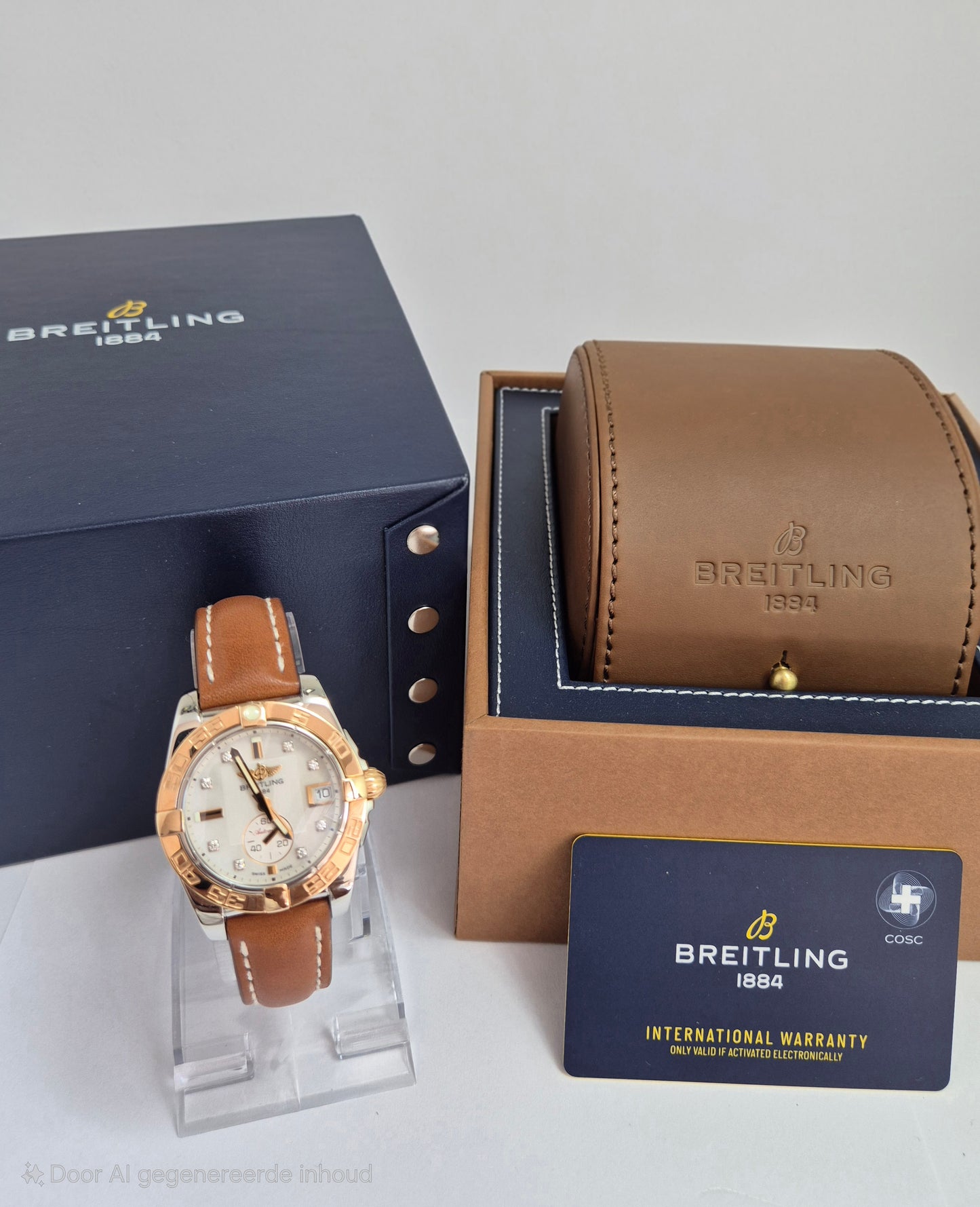 Breitling  Galacttic Gold Bezel Daimond Index C37330