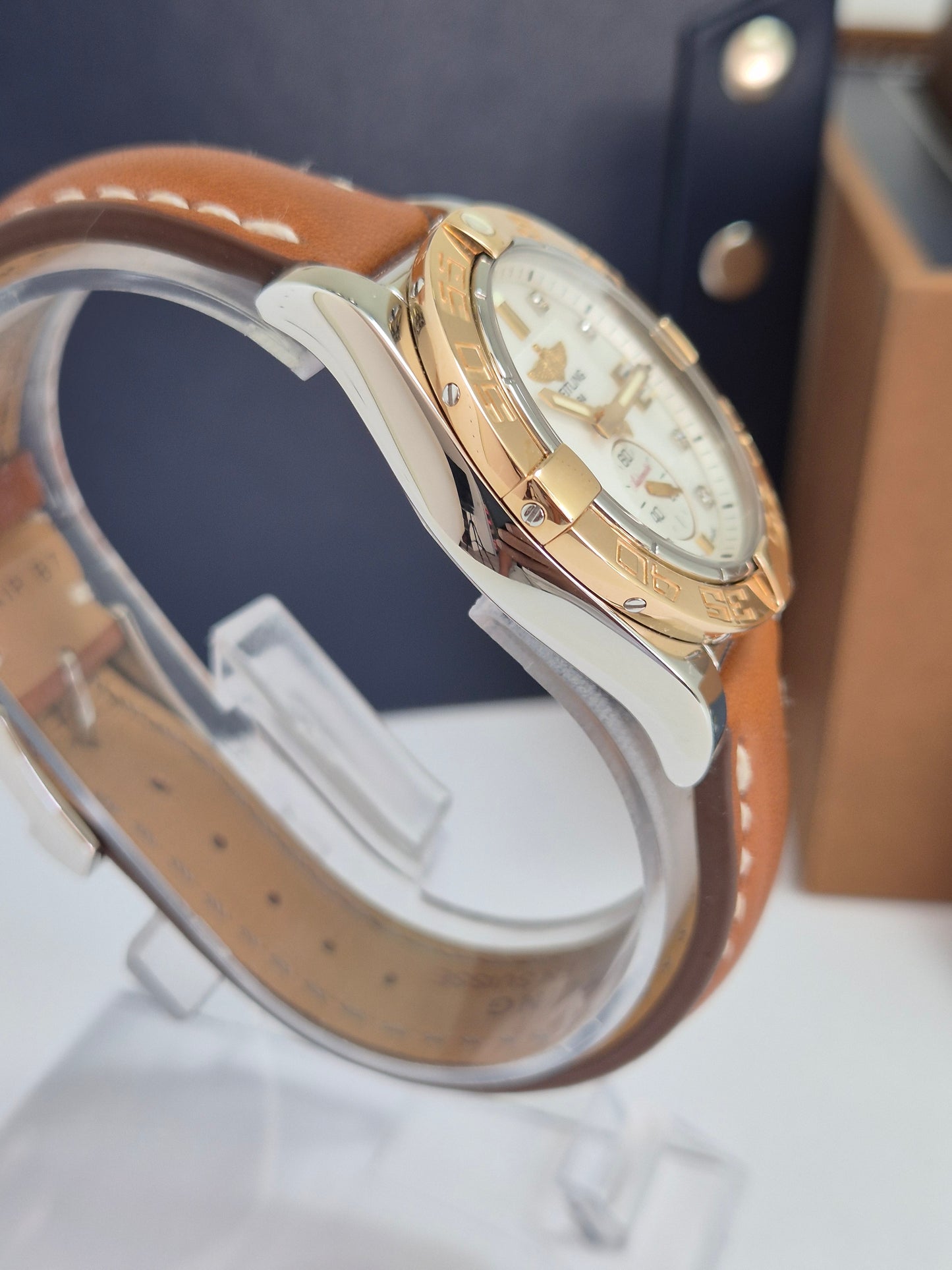 Breitling  Galacttic Gold Bezel Daimond Index C37330