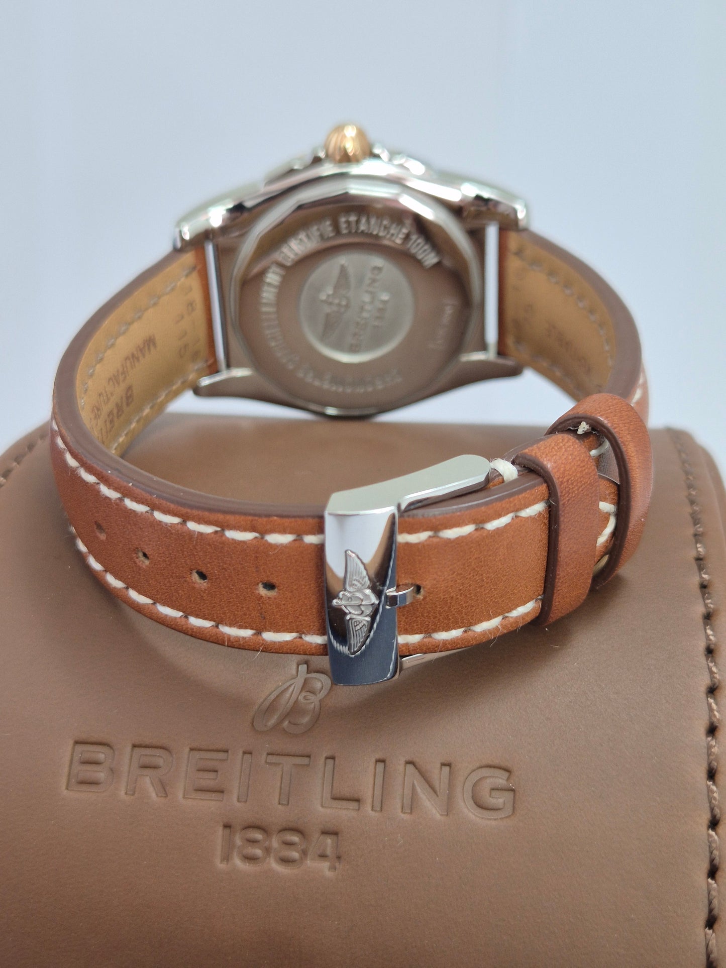 Breitling  Galacttic Gold Bezel Daimond Index C37330