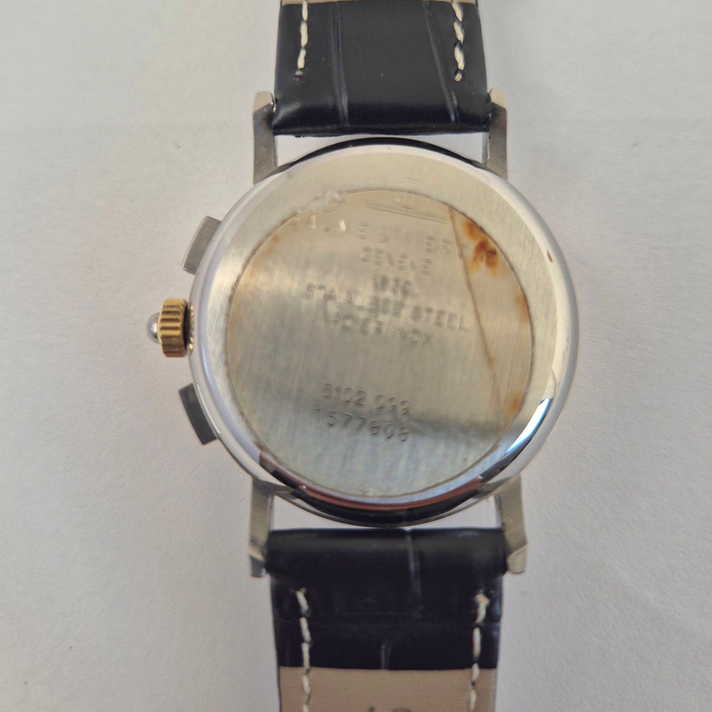 Baume & Mercier Chronograph Moonphase 18K Gold/Steel – Ref. 6102.099 (1980s)